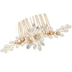 Chic Pearl Comb Gold