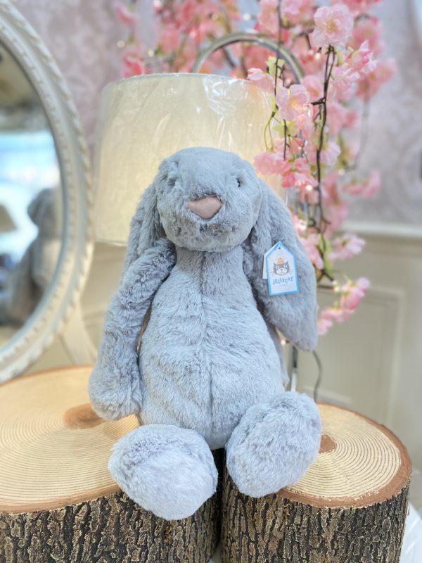 Silver JellyCat Bunny Medium