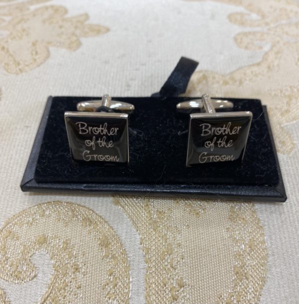 Brother Of The Groom (in Black) Cufflinks
