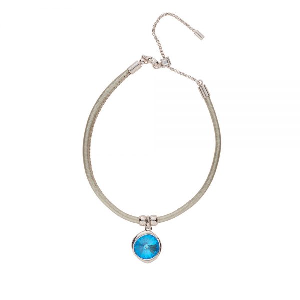 OCEAN BLUE DELITE LEATHER BRACELET