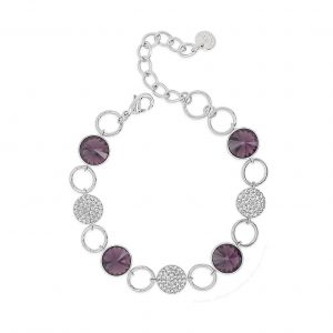 Absolute The Amethyst Collection Silver Bracelet B2123AM