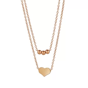 ANIYAH LAYERED HEART NECKLACE