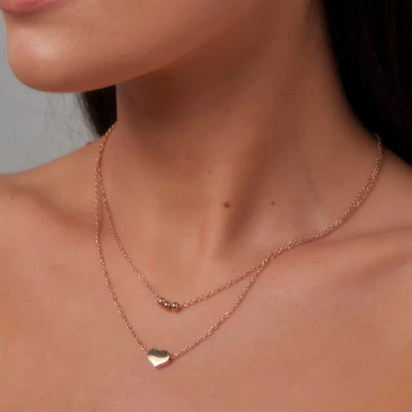 ANIYAH LAYERED HEART NECKLACE - Image 3