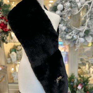 Guess Faux Fur Scarf Black