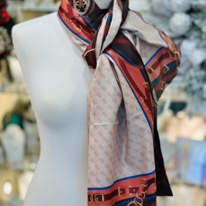Guess Reversible Scarf Black & Beige Multi