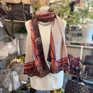 Guess Reversible Scarf Brown Multi