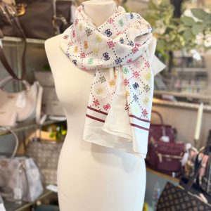 Guess Reversible Scarf White Multi