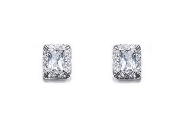 ART DECO SILVER EARRINGS