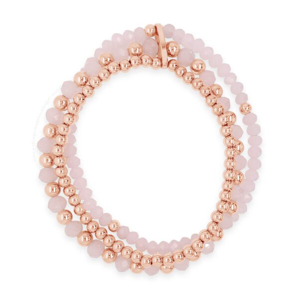 Absolute Rose Beads Bracelet Rose Gold B2179PK