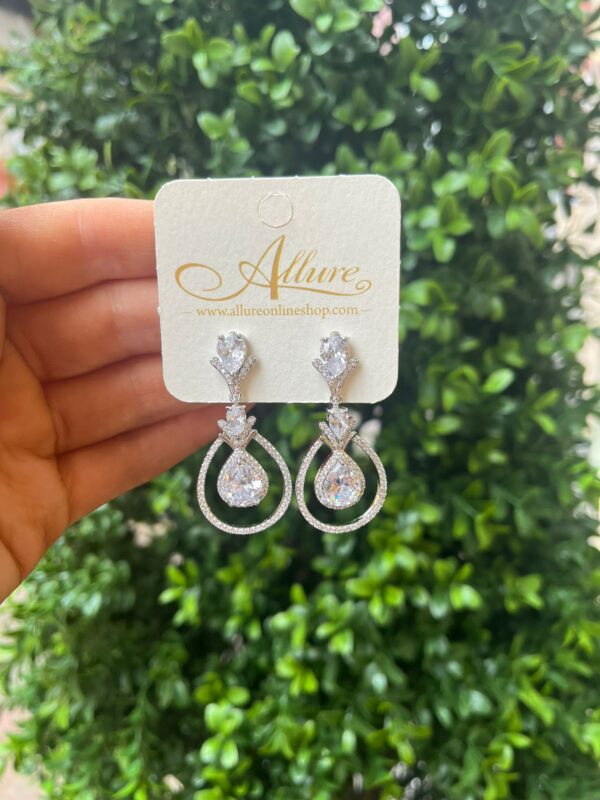 Gatby Extravagance Earrings Silver - Image 3