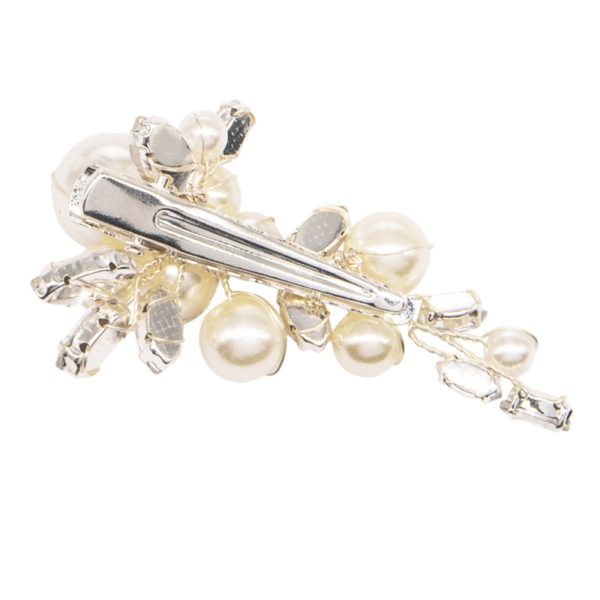 Chic Pearl Hair Clip Silver - Image 5