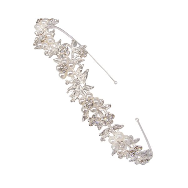 VINTAGE VINE HEADBAND SILVER
