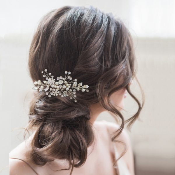 ETERNALLY GOLD PEARL HAIR COMB - Image 2