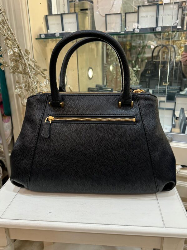 GUESS Laryn Pebbled Luxury Satchel Handbag Black - Image 2