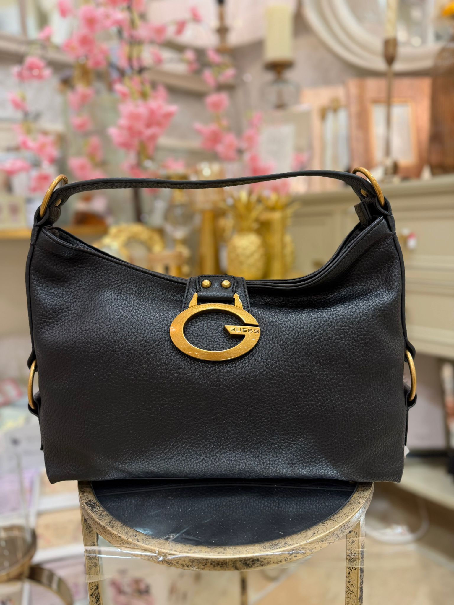 GUESS Camden Mini Shoulder Bag Black