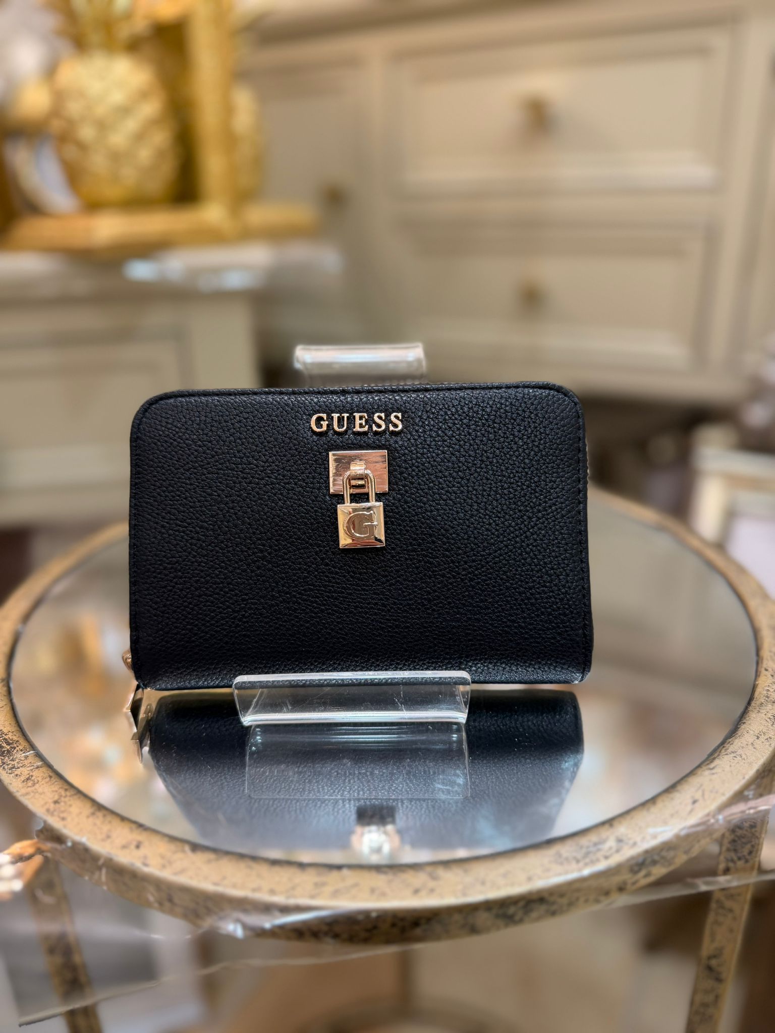 GUESS Yesba Charm Mini Wallet Black