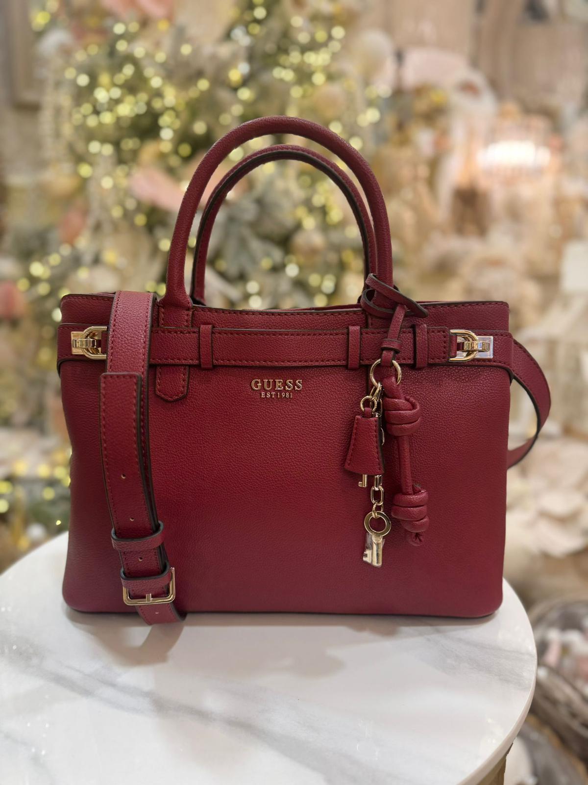 GUESS Gregoria Handbag Red - Image 3