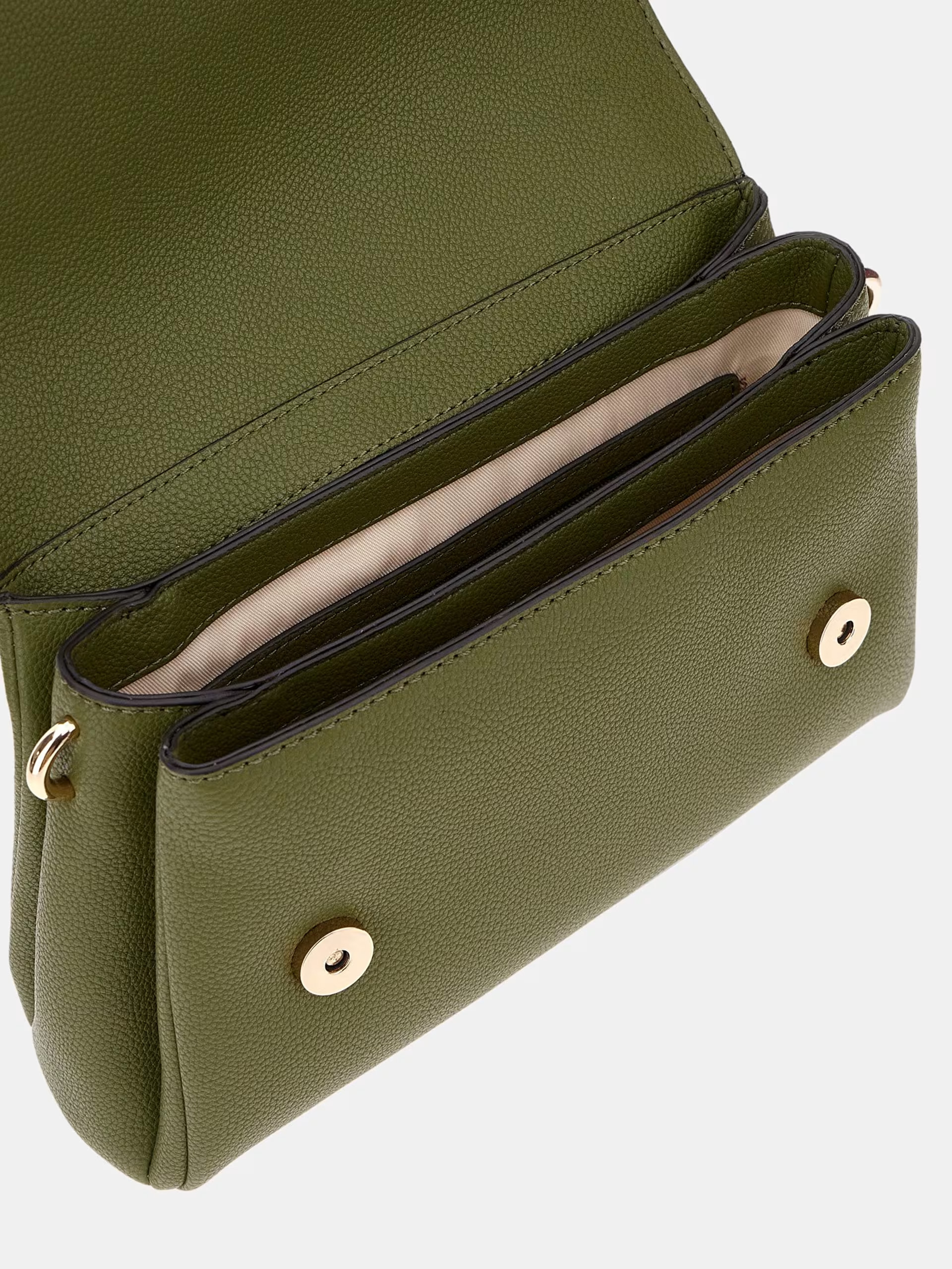 GUESS Gregoria Shoulder Bag Olive - Image 3
