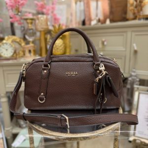 GUESS Marsha Mini Hand Bag Brown