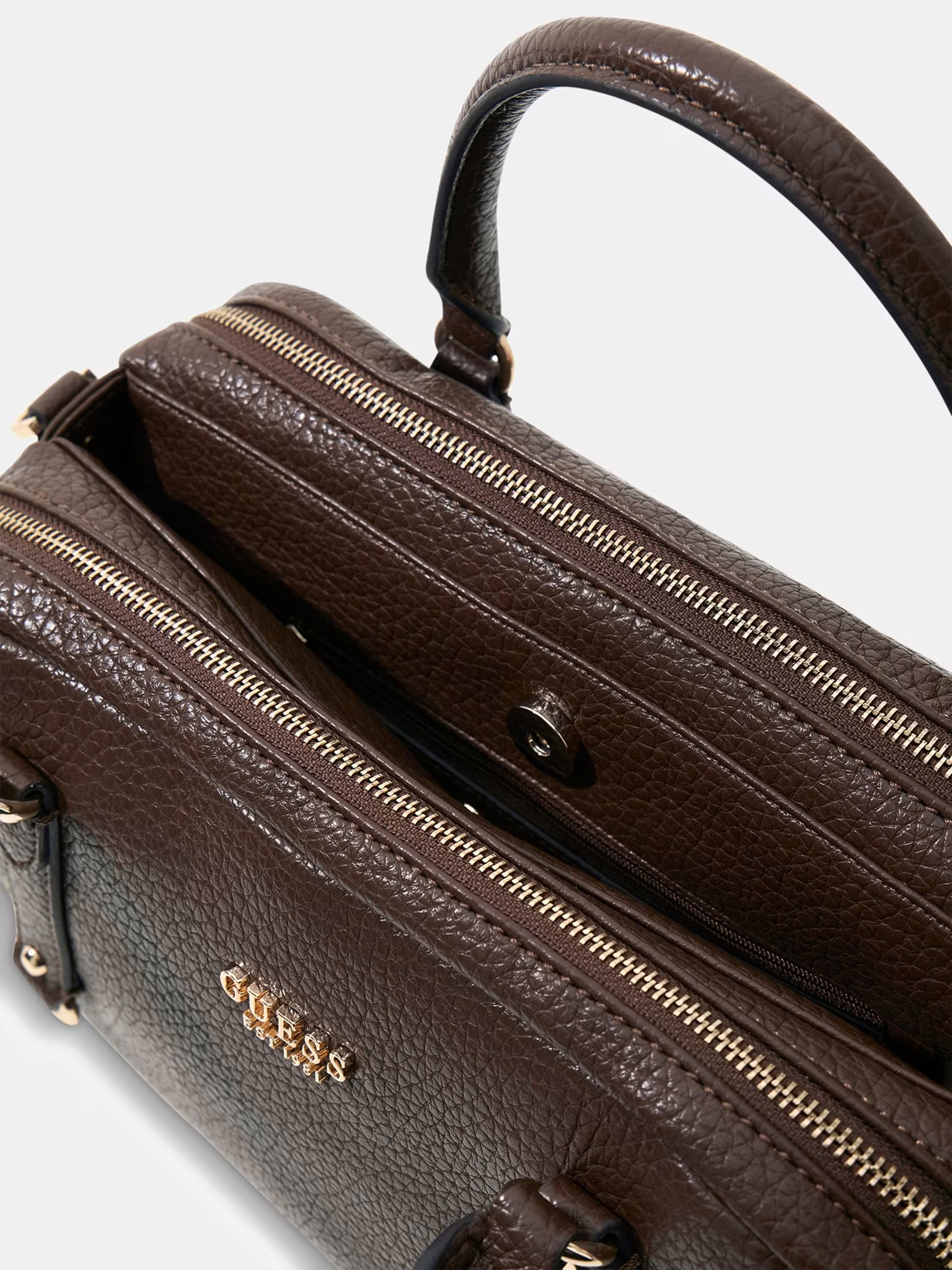 GUESS Marsha Mini Hand Bag Brown - Image 5