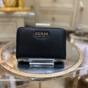 GUESS Marsha Saffiano Wallet Black