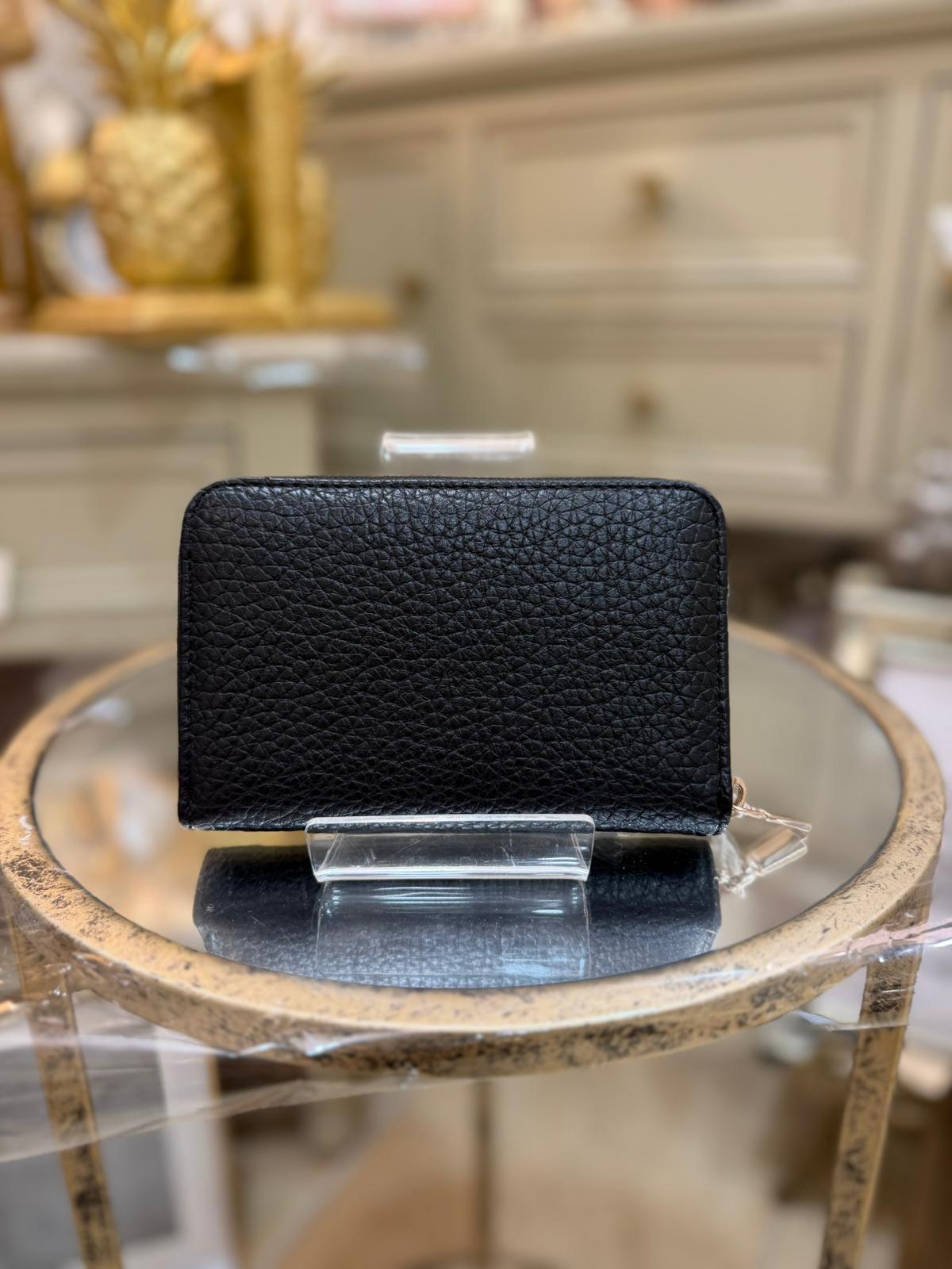 GUESS Marsha Saffiano Wallet Black - Image 3