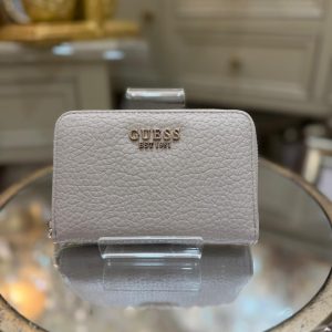 GUESS Marsha Saffiano Wallet Light Taupe