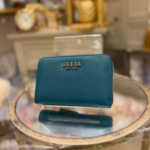 GUESS Marsha Saffiano Wallet Teal