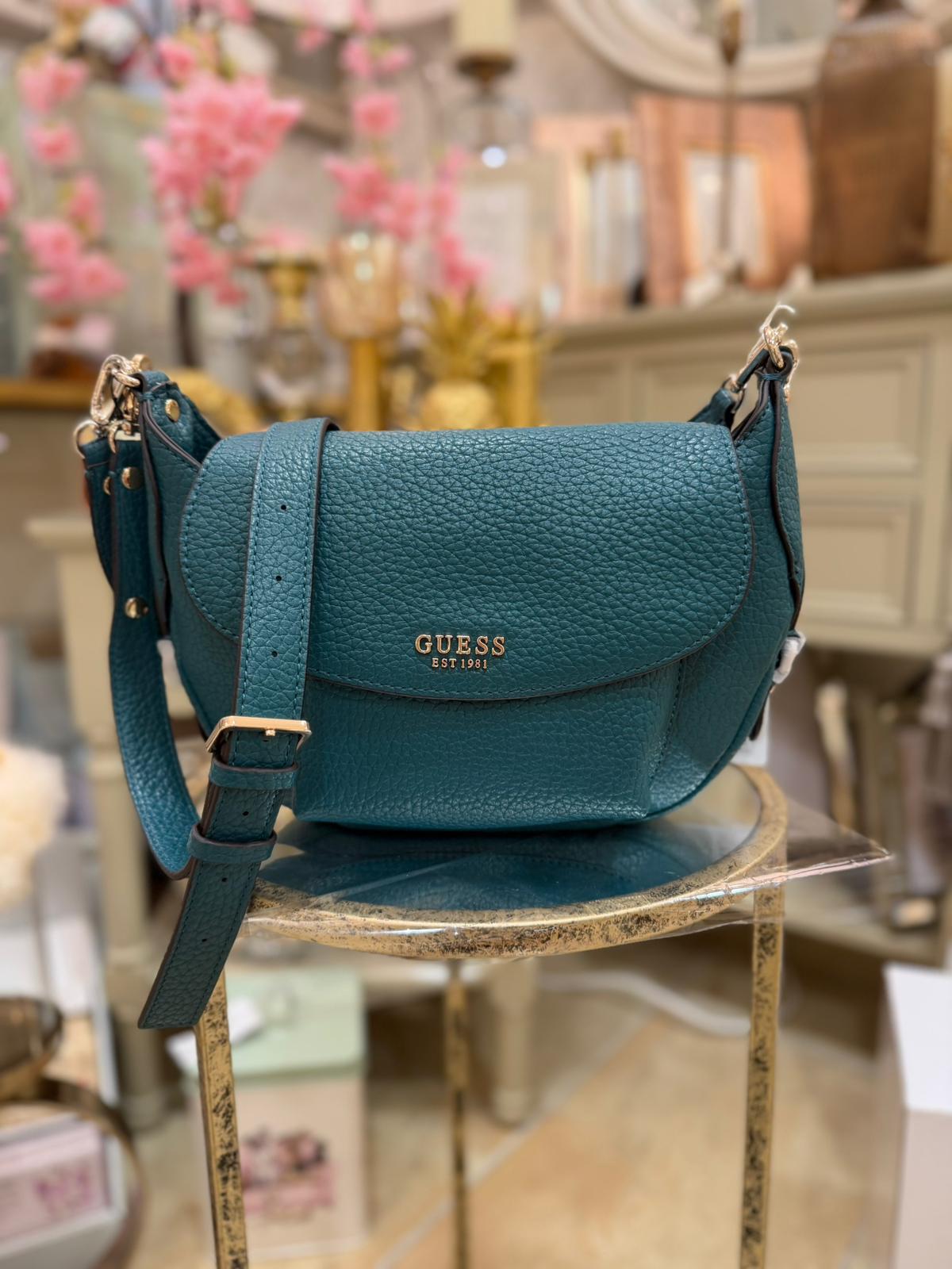 GUESS Marsha Mini Shoulder Bag Teal
