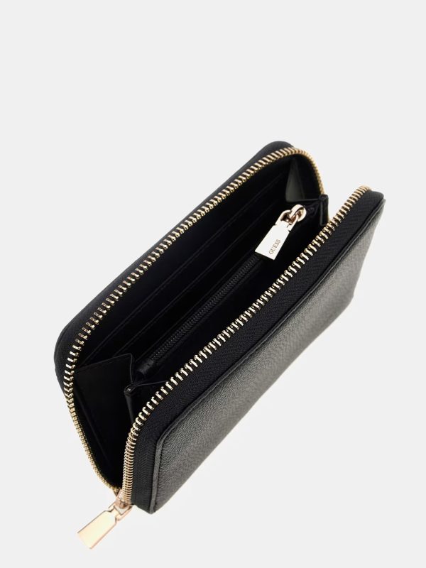 GUESS Calebra Logo-Script Wallet Black - Image 3