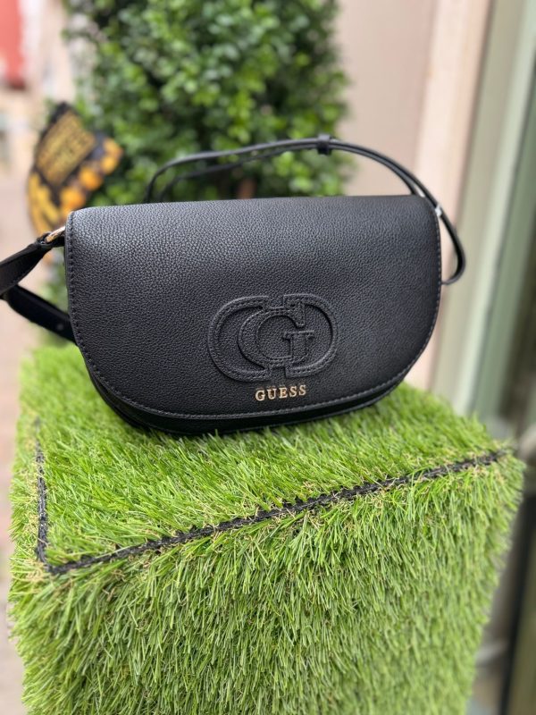GUESS Calebra Convertible Xbody Flap Bag Black