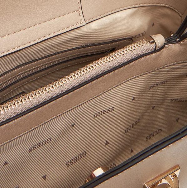 GUESS Lefia Handbag Taupe - Image 4