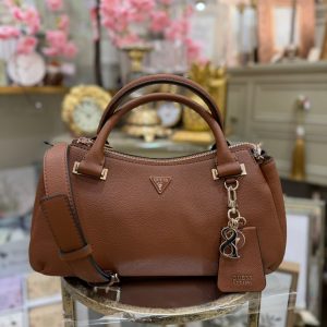 GUESS Evie Charms Appliquè Handbag Cognac