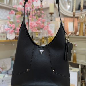 GUESS Darcy Hobo Bag Black