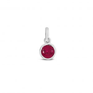 Absolute Sterling Silver Birthstone Collection Charm Pendant - July SS100