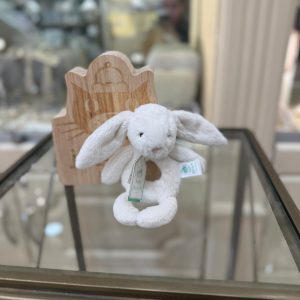 JellyCat Bashful Bunny Ring Rattle Cream