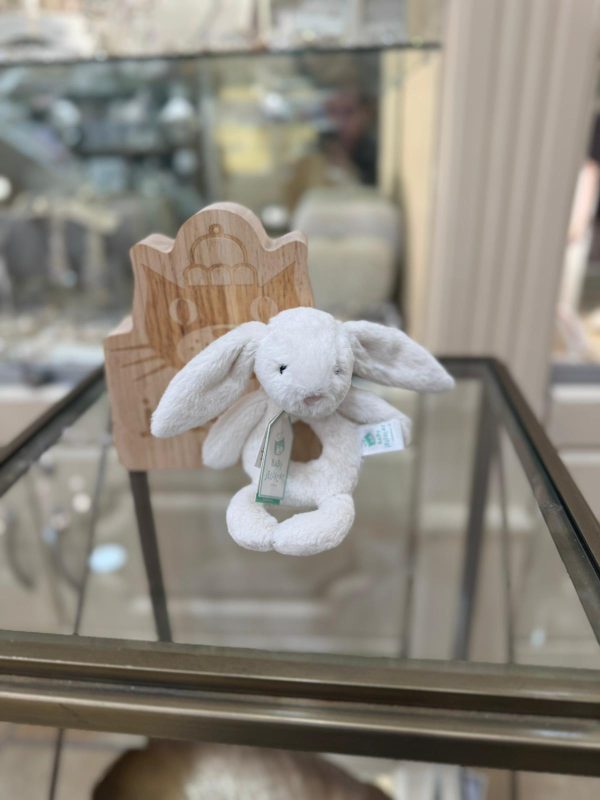 JellyCat Bashful Bunny Ring Rattle Cream