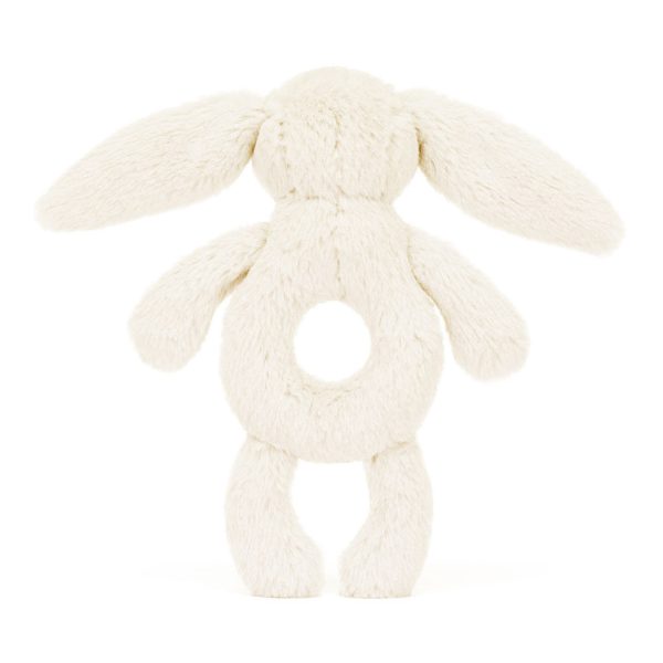 JellyCat Bashful Bunny Ring Rattle Cream - Image 2