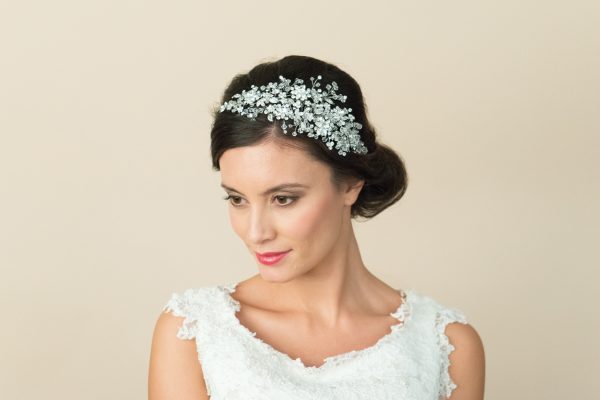 Bridal Clear Swarovski Crystal Bliss Headpiece - Image 3