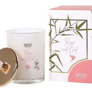 Rose and Oud Scented Candle Zen04