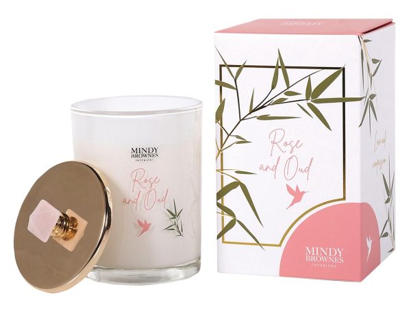 Rose and Oud Scented Candle Zen04