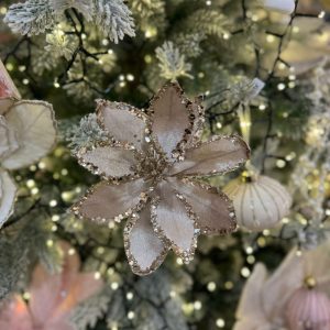Light Pink Glitter Poinsettia