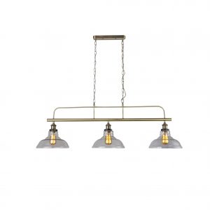 Antique Brass 3 Lights W 125 H 40 cm