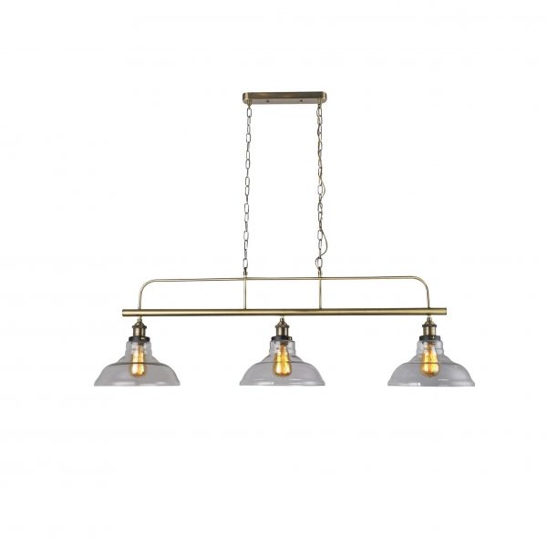 Antique Brass 3 Lights W 125 H 40 cm