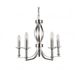 Satin Nickle 5 Lights W 50 H 44 cm