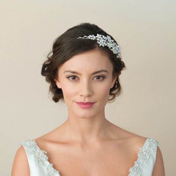Dior Crystal & Freshwater Pearl Headpiece Silver - Image 3