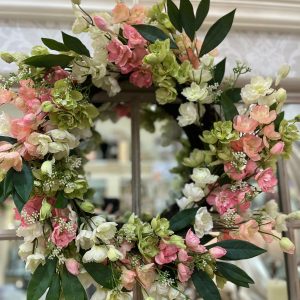 Spring Flower Wreath 62cm Pastel