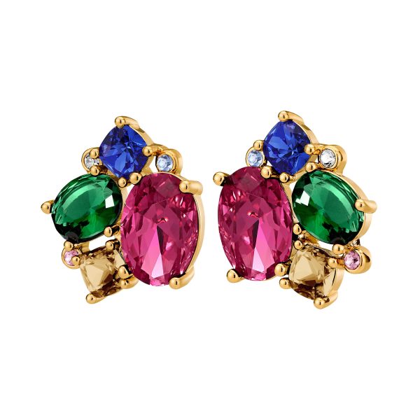 EMMA Earring Rainbow Crystals Gold