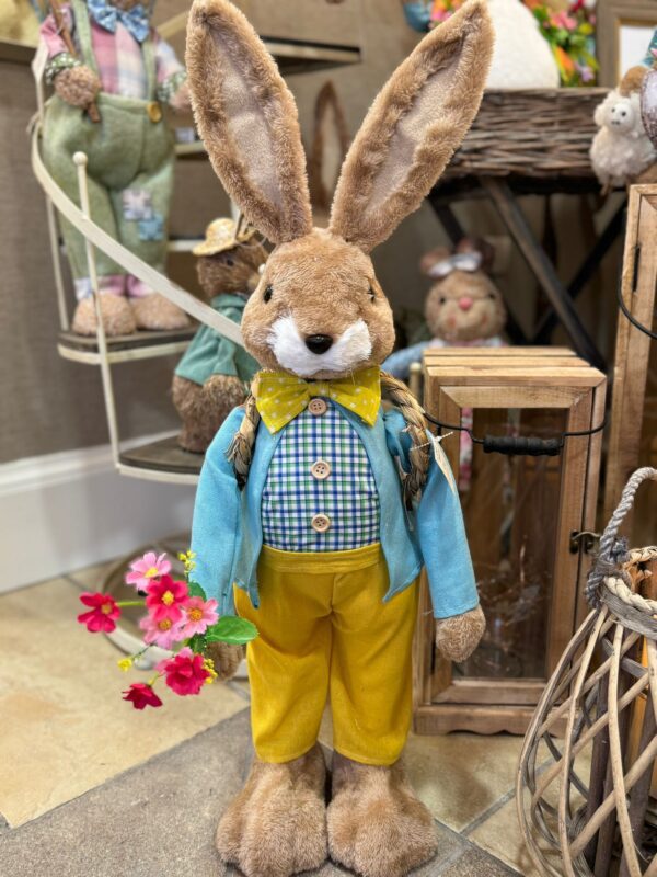 Springtime Bunny in Yellow Trousers Large