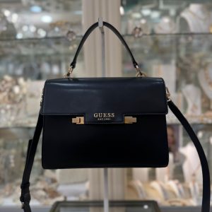 GUESS Eco Aldith Top Handle Bag Black